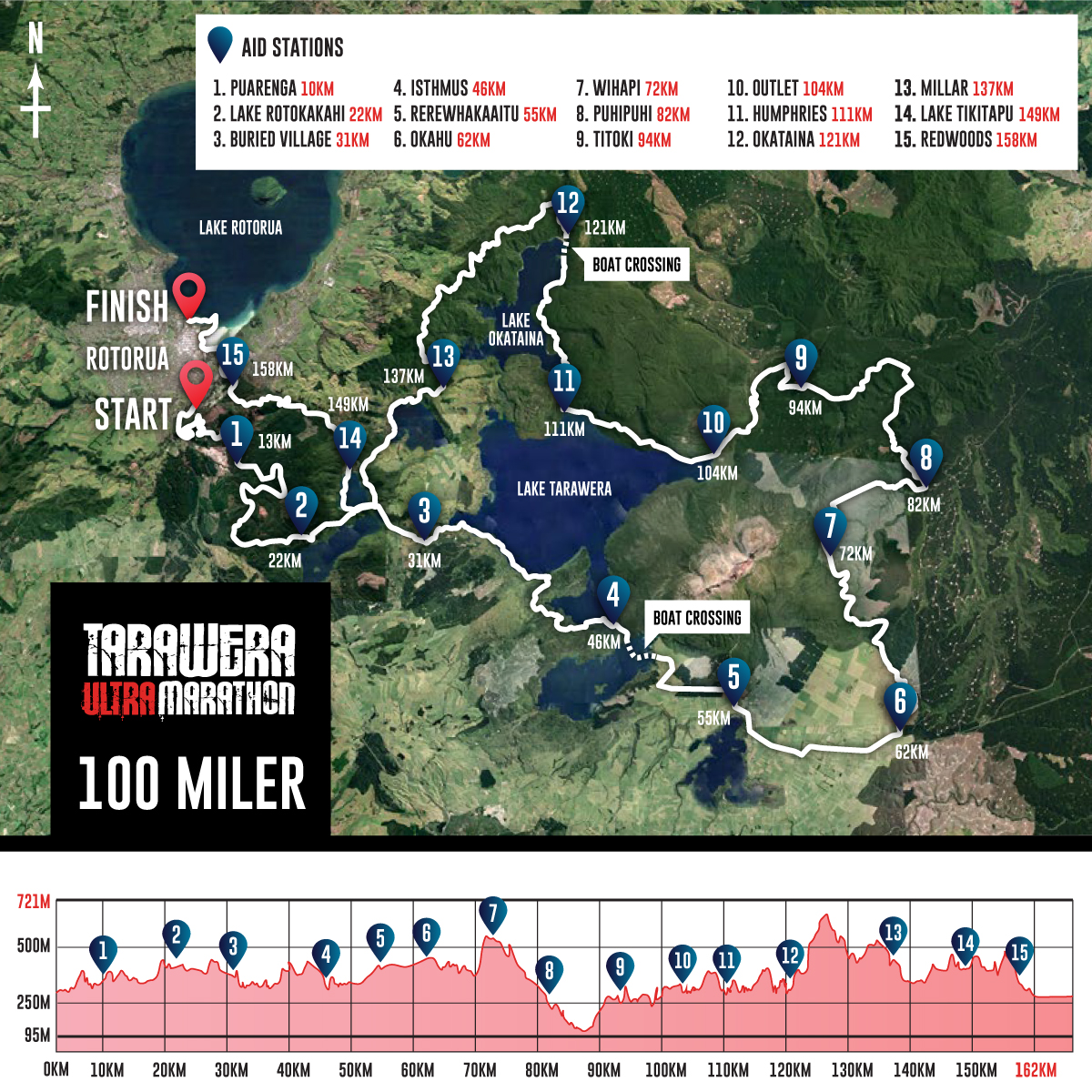 TUM21 100miler map boat crossing