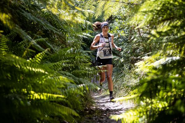 Ruth Croft on course at the Tarawera Ultramarathon Photo Graeme Murray